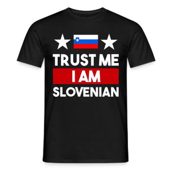 Slowenien! - Männer T-Shirt - Schwarz - Vorne - AI Model Male 178 light (178cm)