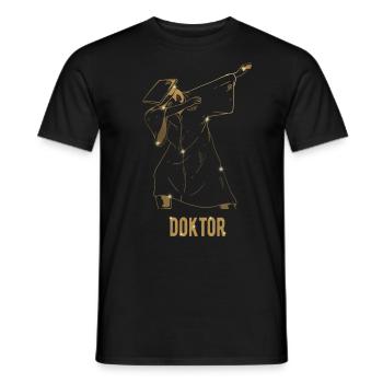 Dabbing Doktor Doktorhut Robe 2020 Doktortitel - Männer T-Shirt - Schwarz - Vorne - AI Model Male 178 light (178cm)