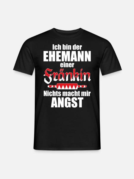 Ehemann einer Fränkin | Lustiger Spruch - Männer T-Shirt - Schwarz