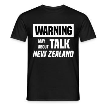 New Zealand! - Men's T-Shirt - black - Front - AI Model Male 178 light (178cm)
