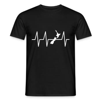 New Zealand! - Men's T-Shirt - black - Front - AI Model Male 178 light (178cm)