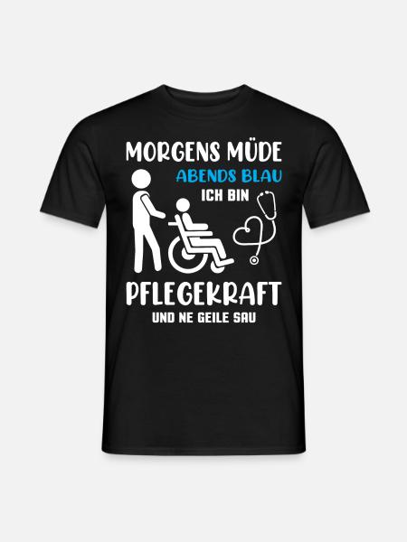 Altenpflegerin Altenpfleger Pfleger Pflegehelfer - Männer T-Shirt - Schwarz