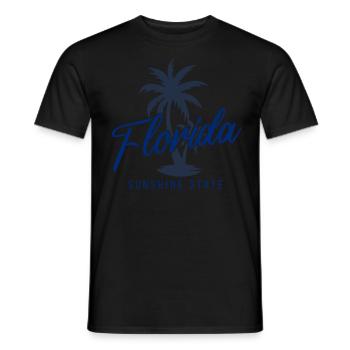Florida Sunshine State Flat Design - Männer T-Shirt - Schwarz - Vorne - AI Model Male 178 light (178cm)