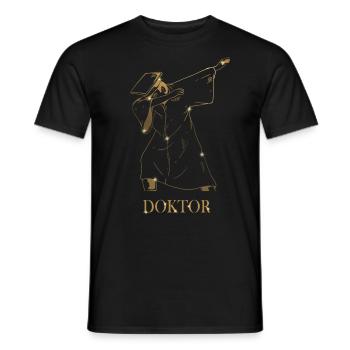 Doktorand Abschluss Doktortitel Dabbing Doktor - Männer T-Shirt - Schwarz - Vorne - AI Model Male 178 light (178cm)