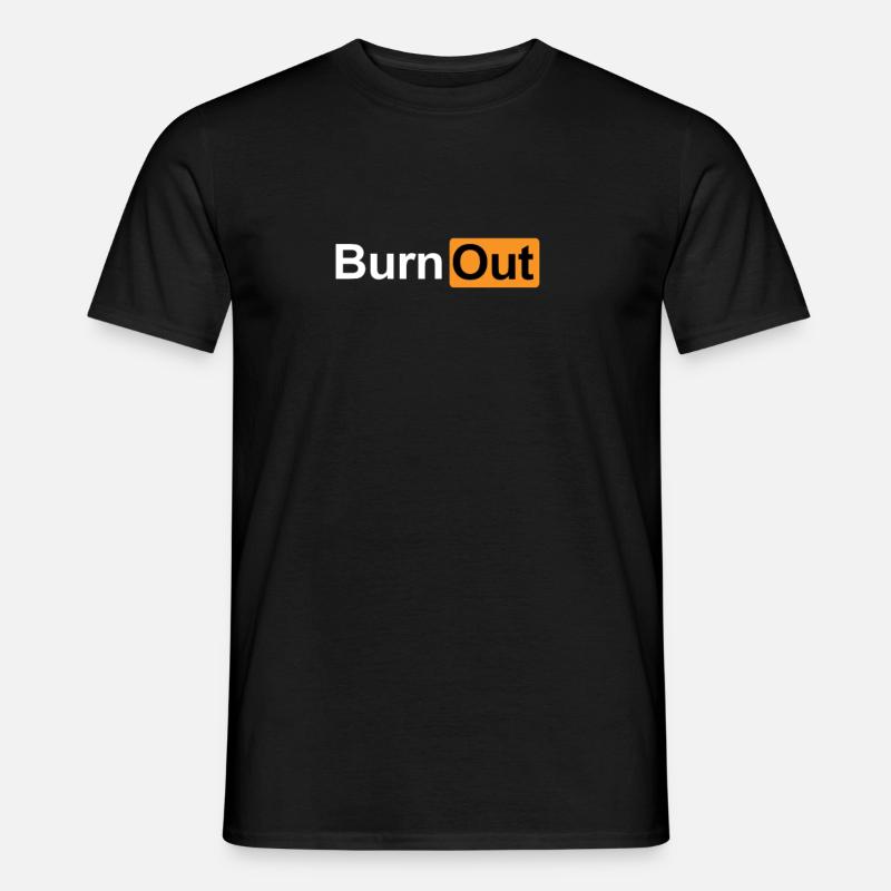 Burnout - Männer T-Shirt - Schwarz