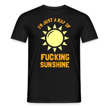 Sarkastisches Sonnenstrahl-Geschenk - Männer T-Shirt - Schwarz - Vorne - AI Model Male 178 light (178cm)