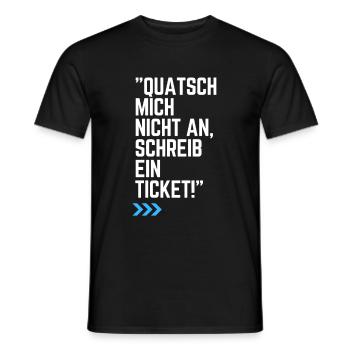 Schreib ein IT Ticket - Männer T-Shirt - Schwarz - Vorne - AI Model Male 178 light (178cm)