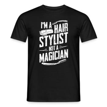 Barber Barbershop Barbier Bart Friseur Friseurin - Männer T-Shirt - Schwarz - Vorne - AI Model Male 178 light (178cm)
