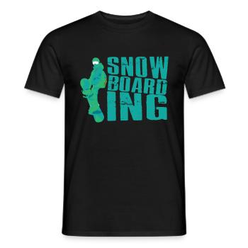 Snowboarding - T-shirt homme - noir - Devant - AI Model Male 178 light (178cm)