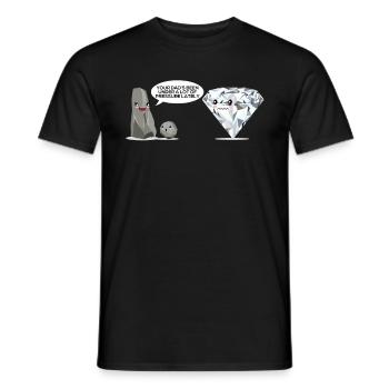 Geologist Gift Geology Diamond Stone Opal Fan - Men's T-Shirt - black - Front - AI Model Male 178 light (178cm)