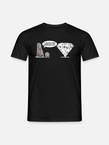 Geologe Geschenk Geologie Diamant Stein Opal Fan - Männer T-Shirt - Schwarz