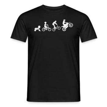 Développement de l'évolution du motocross - T-shirt homme - noir - Devant - AI Model Male 178 light (178cm)