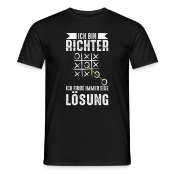 Richter Recht Urteil Amt Geschenk - Männer T-Shirt - Schwarz - Vorne - AI Model Male 178 light (178cm)