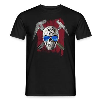 Dachdecker - Männer T-Shirt - Schwarz - Vorne - AI Model Male 178 light (178cm)
