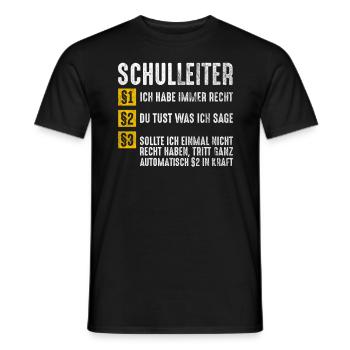 Lustiges Schulleiter Geschenk - Männer T-Shirt - Schwarz - Vorne - AI Model Male 178 light (178cm)