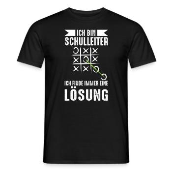Schulleiter Direktor Rektor Schulleitung Geschenk - Männer T-Shirt - Schwarz - Vorne - AI Model Male 178 light (178cm)