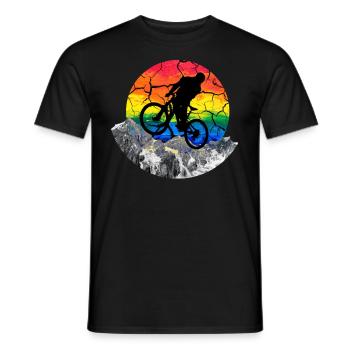 cool downhill - cadeau VTT VTT - T-shirt homme - noir - Devant - AI Model Male 178 light (178cm)