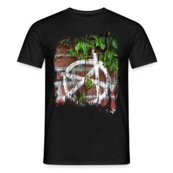 symbole de l'anarchie - T-shirt homme - noir - Devant - AI Model Male 178 light (178cm)