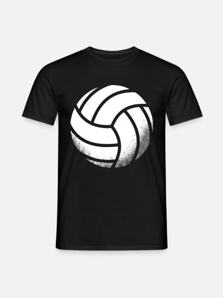 Voleibol o pelota de playa como motivo propio - Camiseta hombre - negro