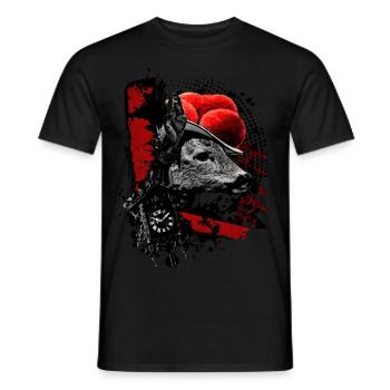 Bollareh - T-shirt homme - noir - Devant - AI Model Male 178 light (178cm)