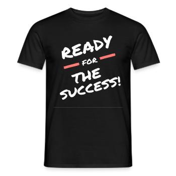 T-shirt succès ready for the success - T-shirt homme - noir - Devant - AI Model Male 178 light (178cm)