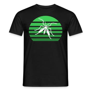 Mücke Sonnenuntergang - Männer T-Shirt - Schwarz - Vorne - AI Model Male 178 light (178cm)