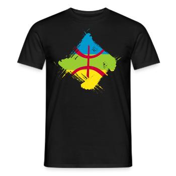 Amazigh - Männer T-Shirt - Schwarz - Vorne - AI Model Male 178 light (178cm)