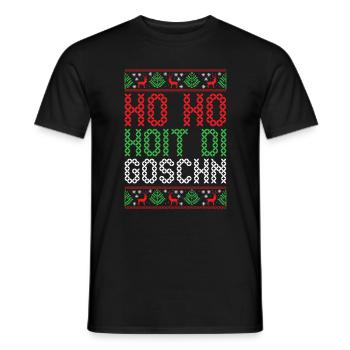 Weihnachten bayrische Geschenkidee - Männer T-Shirt - Schwarz - Vorne - AI Model Male 178 light (178cm)