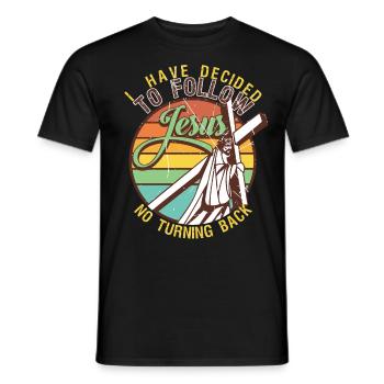 Cool Christian Religiöser Glaube Jesus Bibelvers - Männer T-Shirt - Schwarz - Vorne - AI Model Male 178 light (178cm)