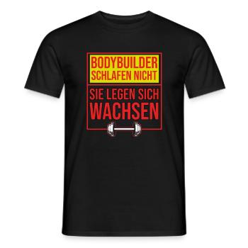 Powerlifting Bodybuilder Fitness Spruch Geschenk - Männer T-Shirt - Schwarz - Vorne - AI Model Male 178 light (178cm)