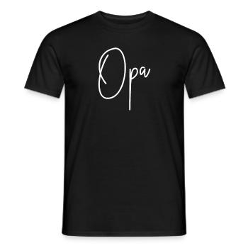 Opa Enkel Großvater Geschenk Weihnachten - Männer T-Shirt - Schwarz - Vorne - AI Model Male 178 light (178cm)