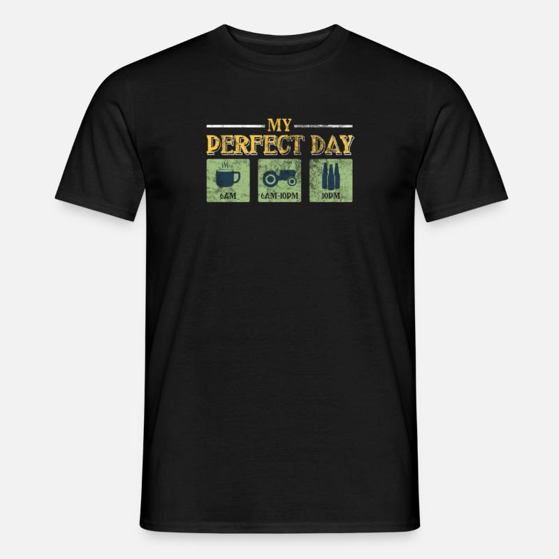 Traktor - Männer T-Shirt - Schwarz