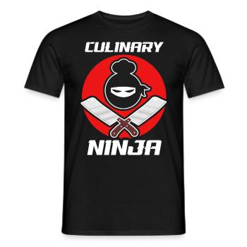 Culinary Ninja Funny Cooking Kitchen Guru Chef Coo - Männer T-Shirt - Schwarz - Vorne - AI Model Male 178 light (178cm)