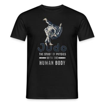 Judo - Men's T-Shirt - black - Front - AI Model Male 178 light (178cm)