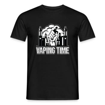 Vape | Dampfer Dampfen Vapen E-Zigarette Geschenk - Männer T-Shirt - Schwarz - Vorne - AI Model Male 178 light (178cm)