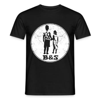 frère et soeur - T-shirt homme - noir - Devant - AI Model Male 178 light (178cm)