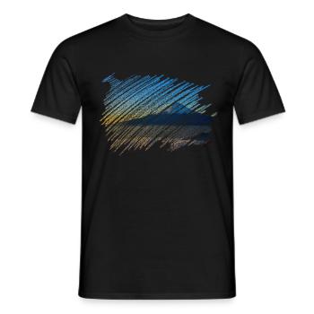 Mountain - Men's T-Shirt - black - Front - AI Model Male 178 light (178cm)