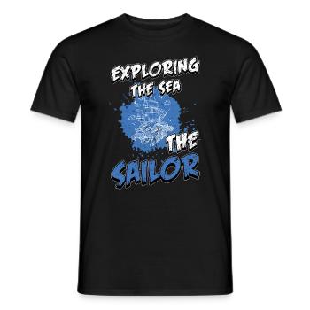 Segeln Segelsport Seglerin Segelboot Geschenk - Männer T-Shirt - Schwarz - Vorne - AI Model Male 178 light (178cm)