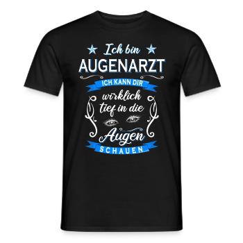 Augenarzt Ophthalmologe Arzt Augen Medizin Student - Männer T-Shirt - Schwarz - Vorne - AI Model Male 178 light (178cm)