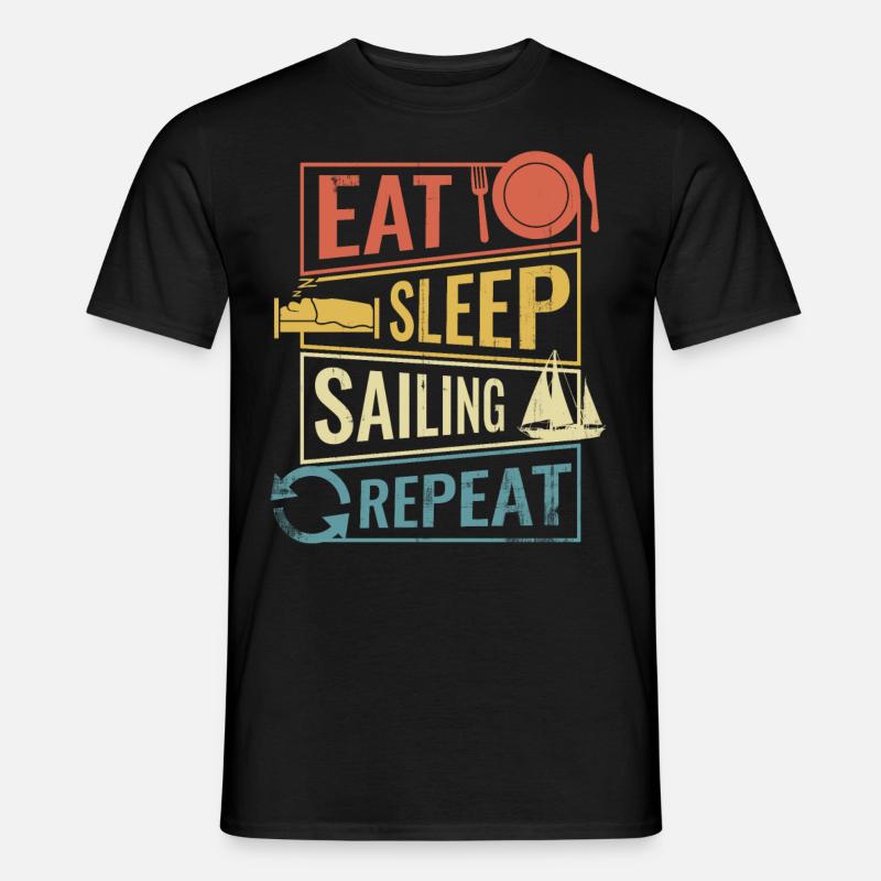 Cadeau de devis de voile - T-shirt homme - noir