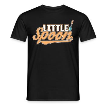 Big Spoon Little Spoon Matching Couple Schlaf - Männer T-Shirt - Schwarz - Vorne - AI Model Male 178 light (178cm)