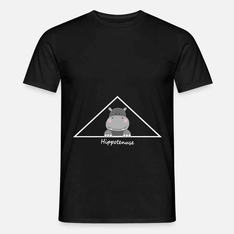 Triangle with Hippotenuse - Men's T-shirt - black