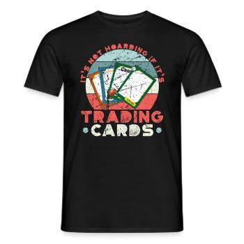 Funny collector trading cards TCG cards - Men's T-Shirt - black - Front - AI Model Male 178 light (178cm)