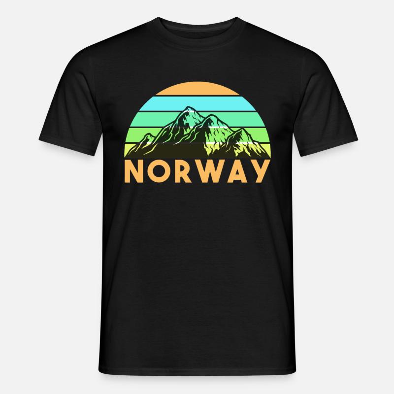 norway - Männer T-Shirt - Schwarz