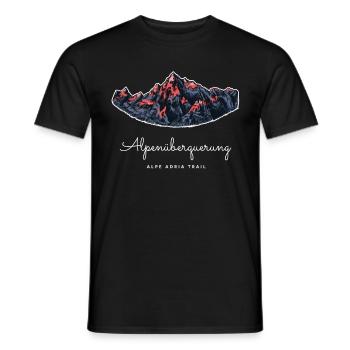 Alpenüberquerung Alpe Adria Trail - Männer T-Shirt - Schwarz - Vorne - AI Model Male 178 light (178cm)