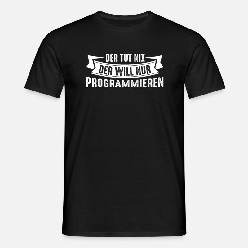 Programmierer Programmieren - Männer T-Shirt - Schwarz
