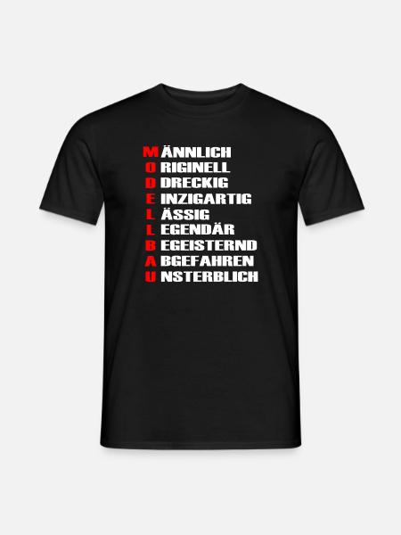 Modellbau Modellbauer Spruch - Männer T-Shirt - Schwarz