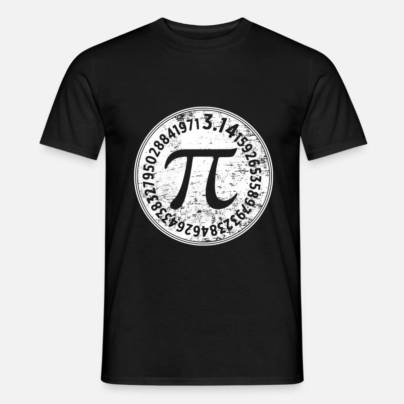 pi - Männer T-Shirt - Schwarz