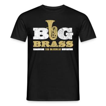 Tuba - Männer T-Shirt - Schwarz - Vorne - AI Model Male 178 light (178cm)