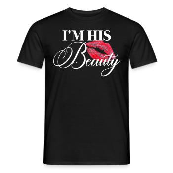 Je suis sa beauté - T-shirt homme - noir - Devant - AI Model Male 178 light (178cm)